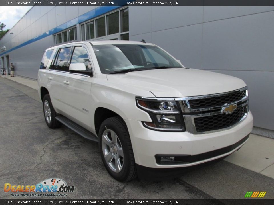 2015 Chevrolet Tahoe LT 4WD White Diamond Tricoat / Jet Black Photo #9