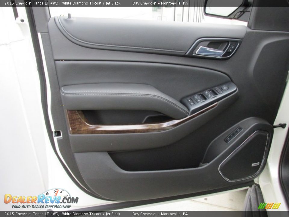 2015 Chevrolet Tahoe LT 4WD White Diamond Tricoat / Jet Black Photo #10