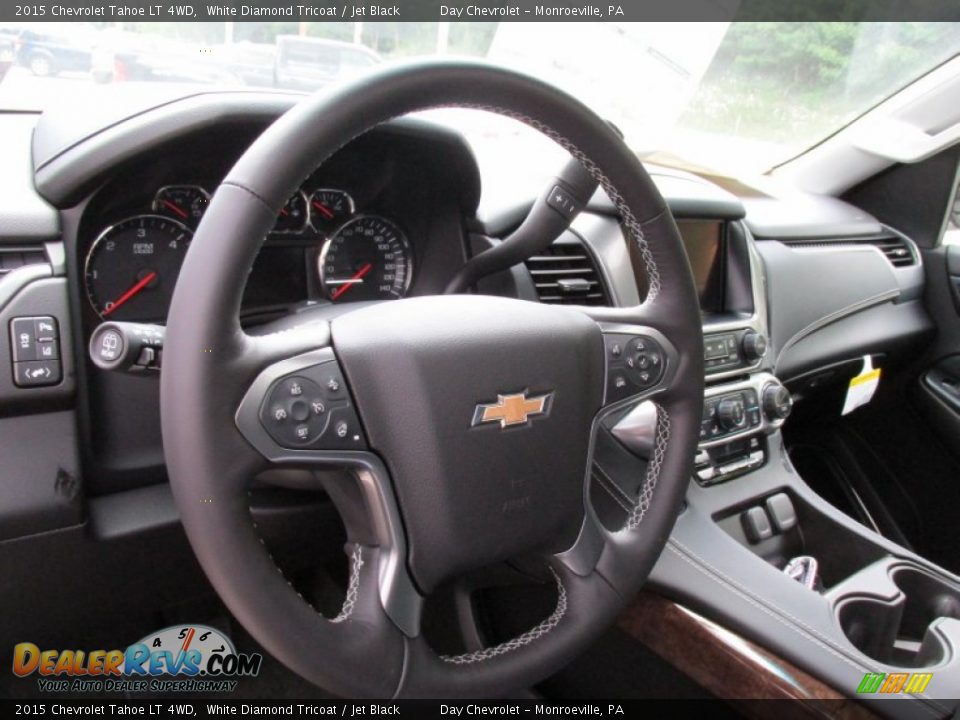 2015 Chevrolet Tahoe LT 4WD White Diamond Tricoat / Jet Black Photo #16