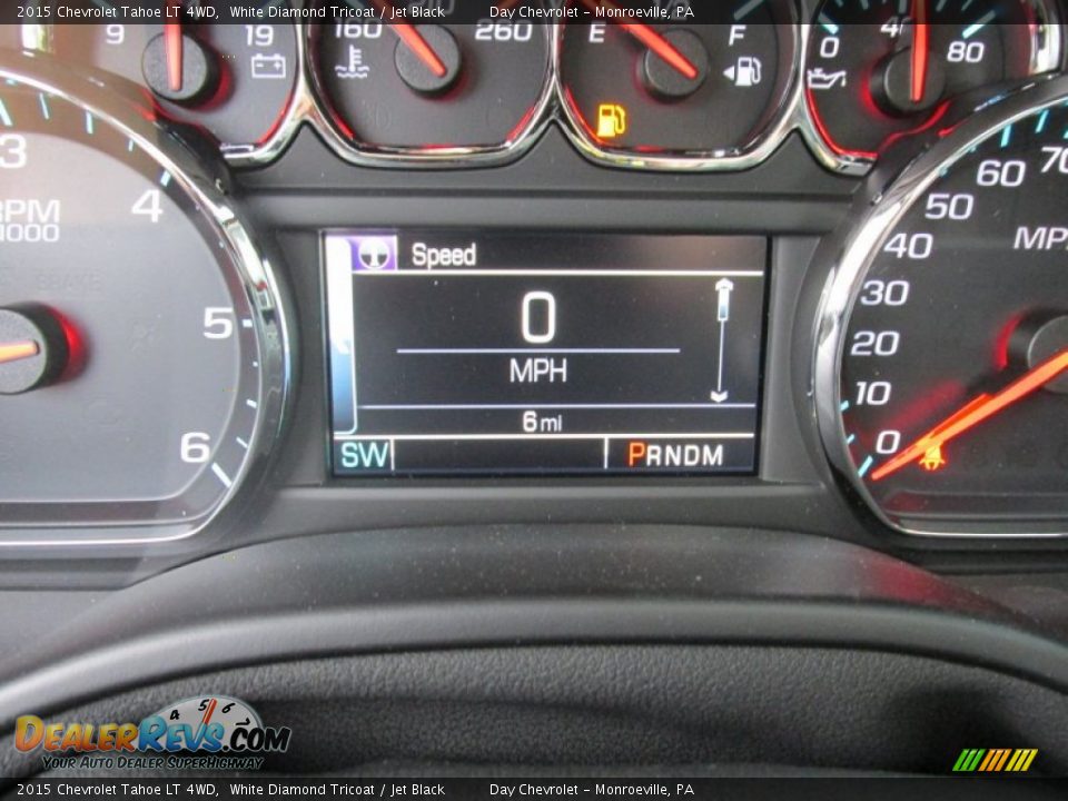 2015 Chevrolet Tahoe LT 4WD White Diamond Tricoat / Jet Black Photo #20