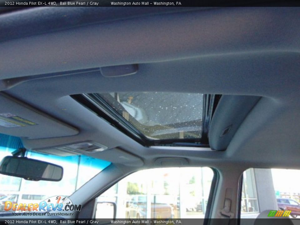 2012 Honda Pilot EX-L 4WD Bali Blue Pearl / Gray Photo #8
