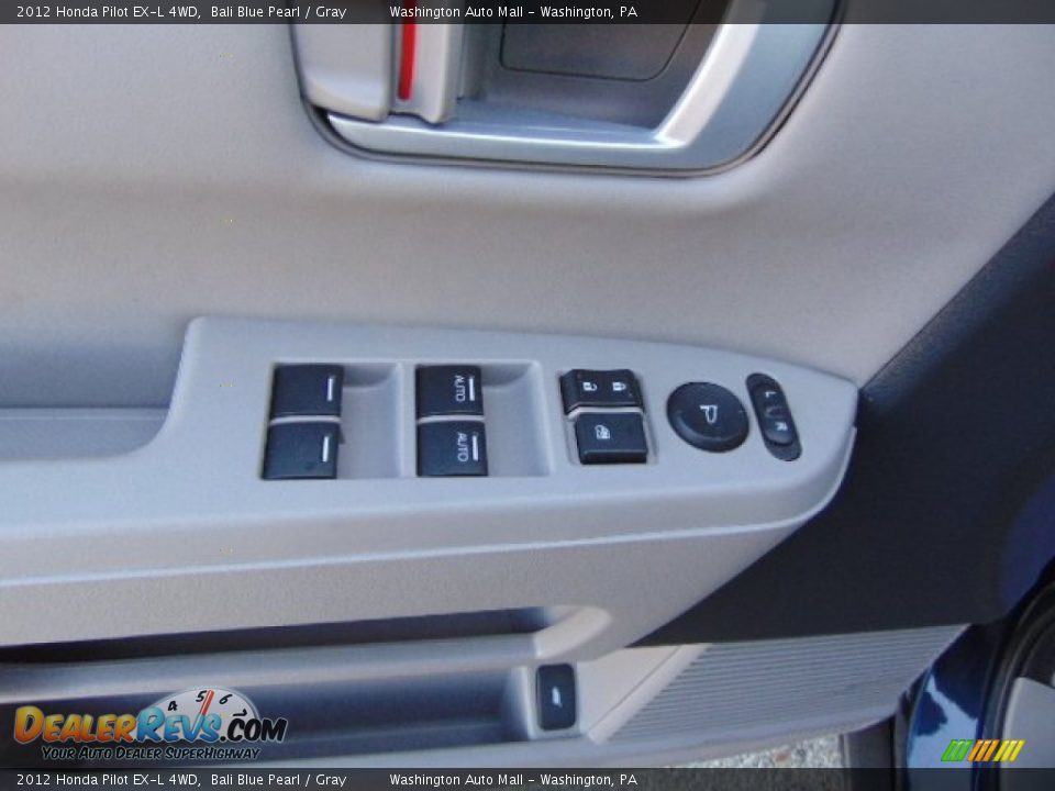2012 Honda Pilot EX-L 4WD Bali Blue Pearl / Gray Photo #9