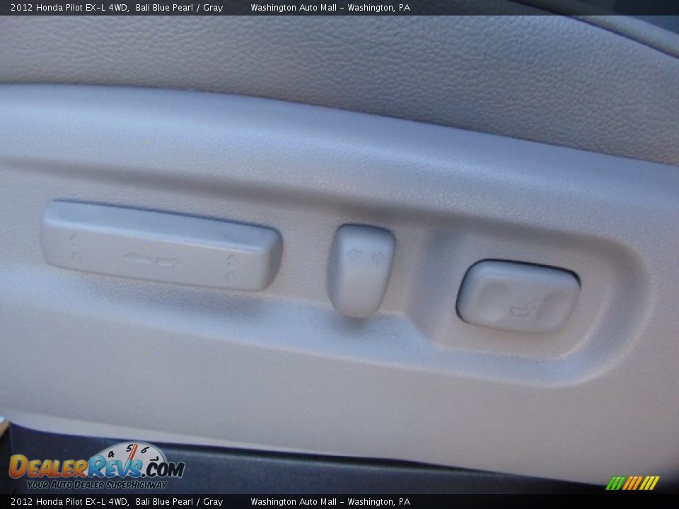 2012 Honda Pilot EX-L 4WD Bali Blue Pearl / Gray Photo #12