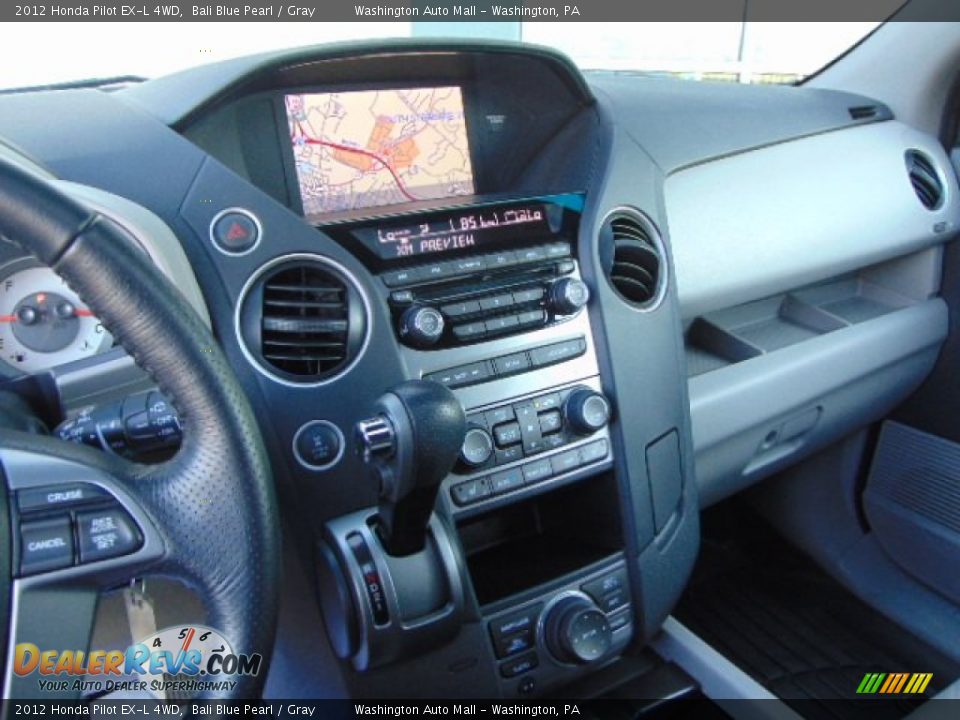 2012 Honda Pilot EX-L 4WD Bali Blue Pearl / Gray Photo #13