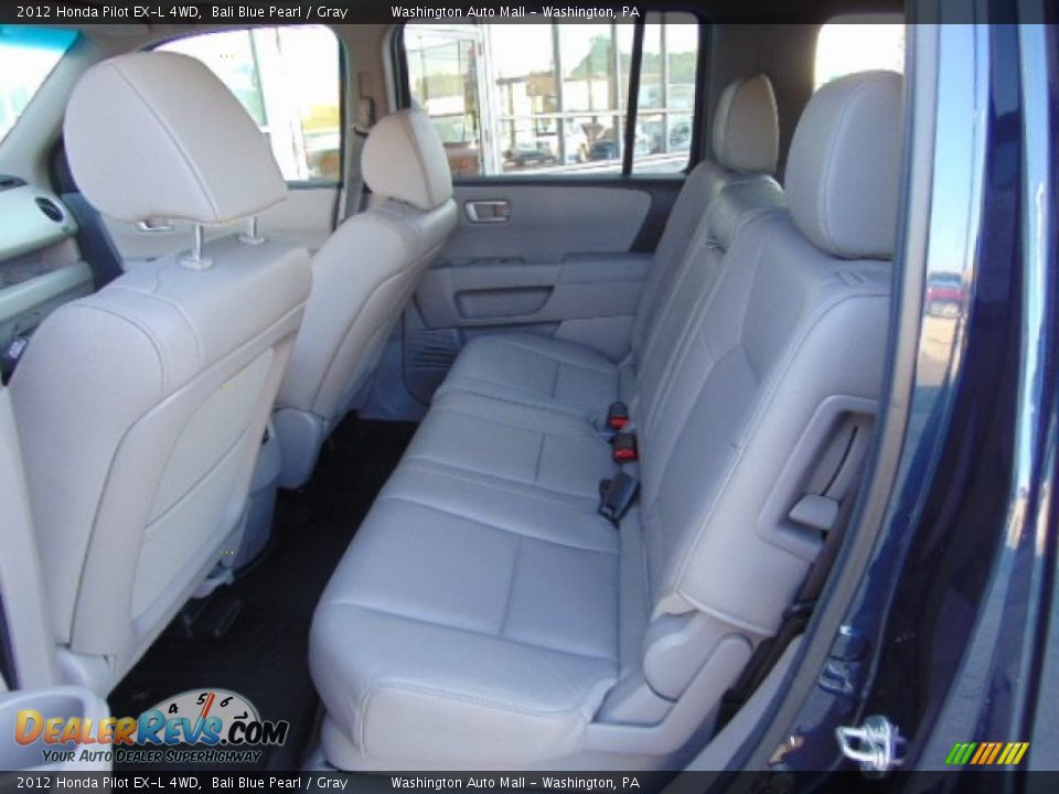 2012 Honda Pilot EX-L 4WD Bali Blue Pearl / Gray Photo #15