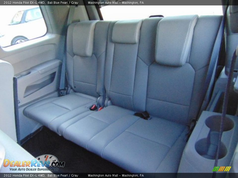 2012 Honda Pilot EX-L 4WD Bali Blue Pearl / Gray Photo #16