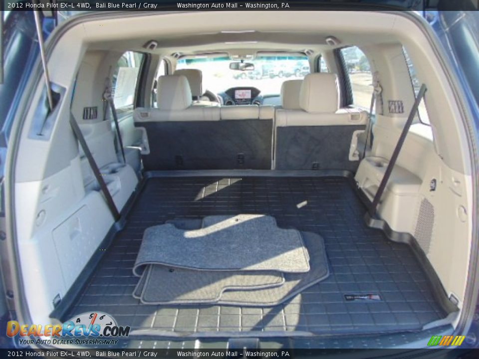 2012 Honda Pilot EX-L 4WD Bali Blue Pearl / Gray Photo #17