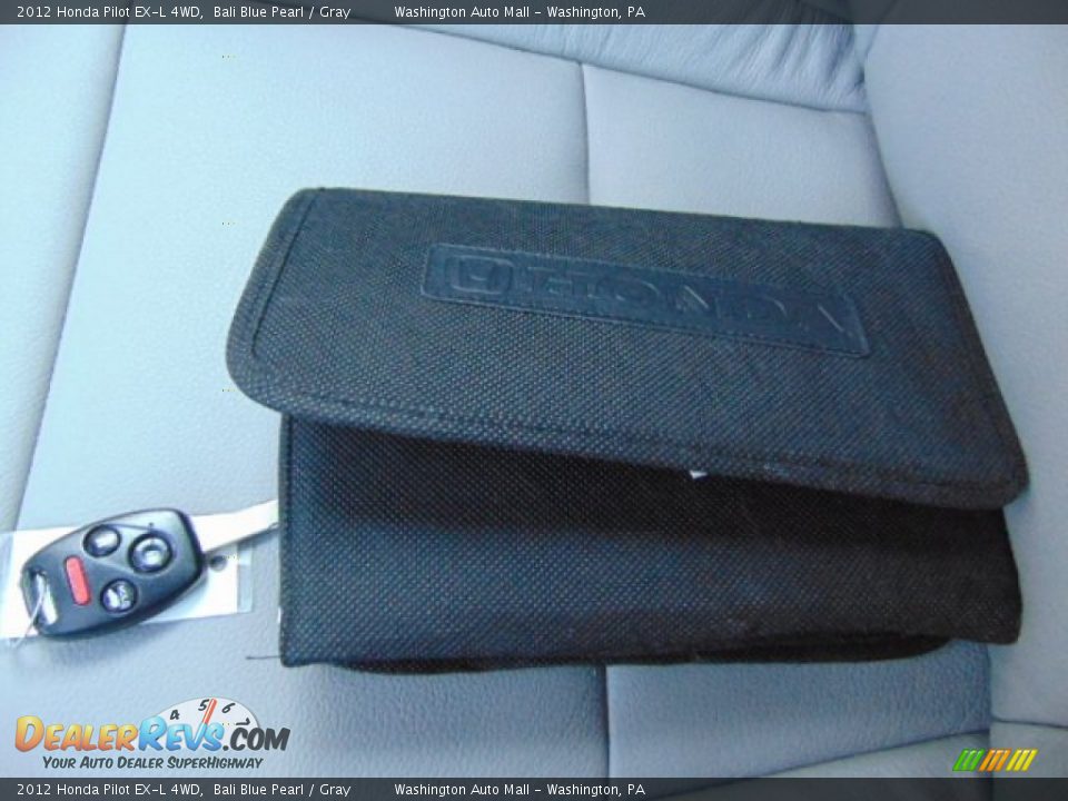 2012 Honda Pilot EX-L 4WD Bali Blue Pearl / Gray Photo #18