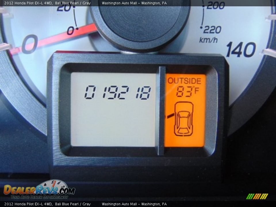 2012 Honda Pilot EX-L 4WD Bali Blue Pearl / Gray Photo #20