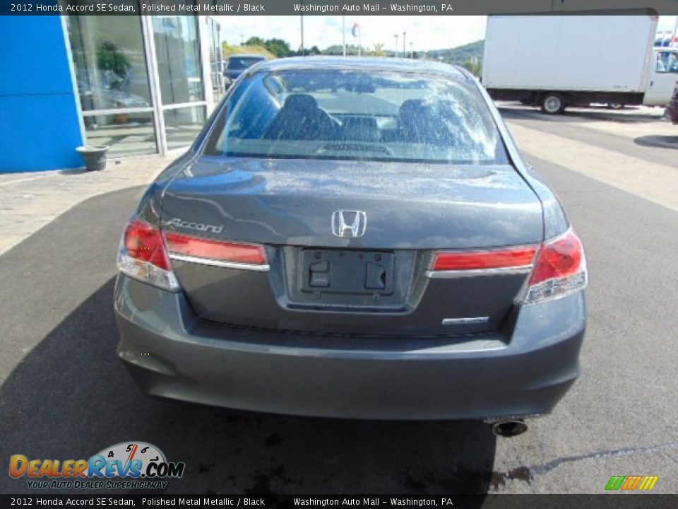 2012 Honda Accord SE Sedan Polished Metal Metallic / Black Photo #8