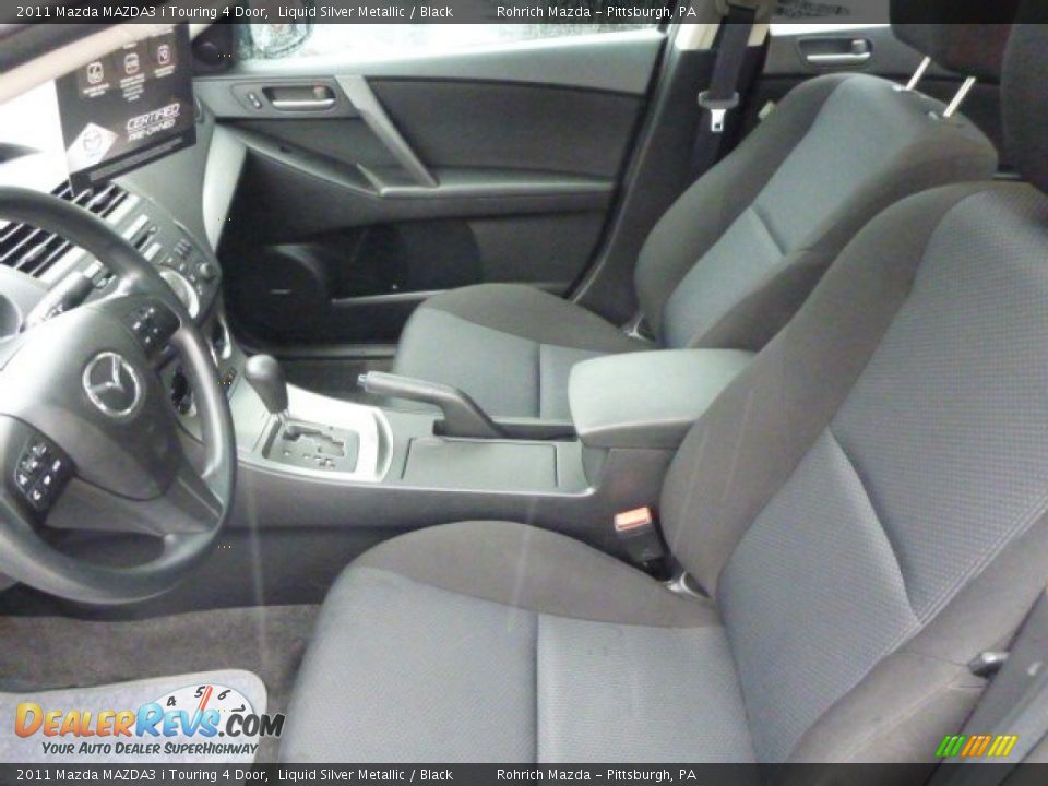 2011 Mazda MAZDA3 i Touring 4 Door Liquid Silver Metallic / Black Photo #4
