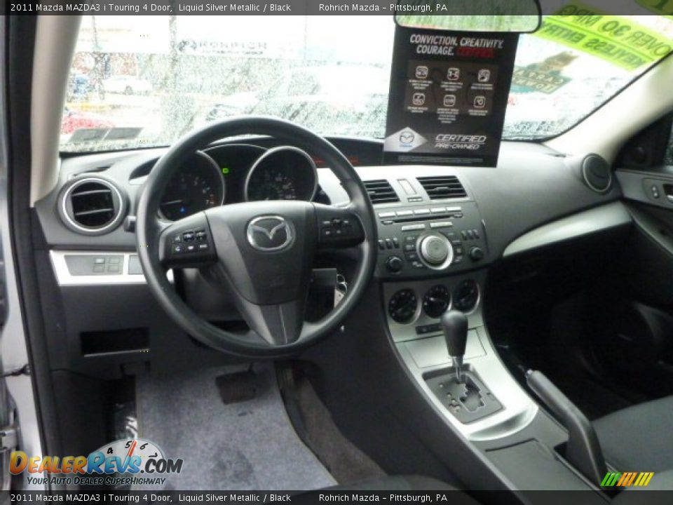 2011 Mazda MAZDA3 i Touring 4 Door Liquid Silver Metallic / Black Photo #6