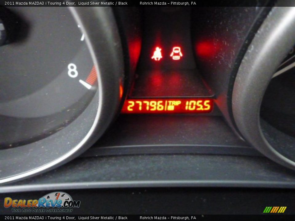 2011 Mazda MAZDA3 i Touring 4 Door Liquid Silver Metallic / Black Photo #9