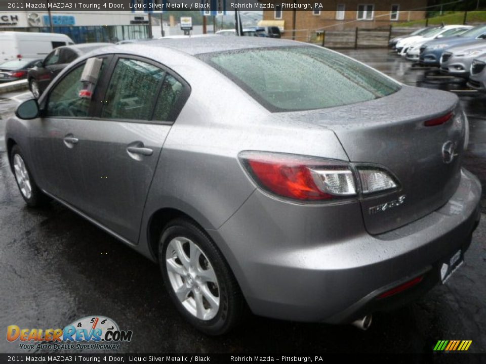2011 Mazda MAZDA3 i Touring 4 Door Liquid Silver Metallic / Black Photo #10