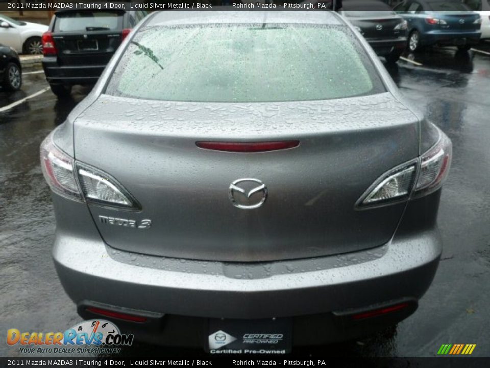 2011 Mazda MAZDA3 i Touring 4 Door Liquid Silver Metallic / Black Photo #11