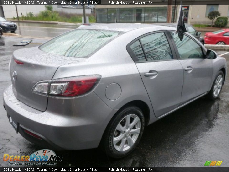 2011 Mazda MAZDA3 i Touring 4 Door Liquid Silver Metallic / Black Photo #12