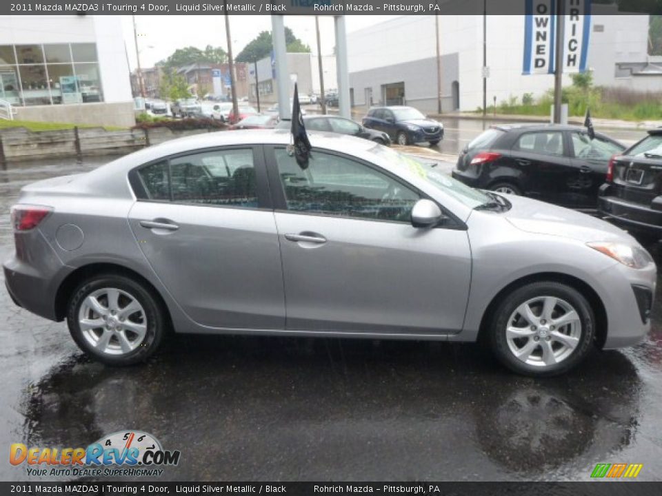 2011 Mazda MAZDA3 i Touring 4 Door Liquid Silver Metallic / Black Photo #13
