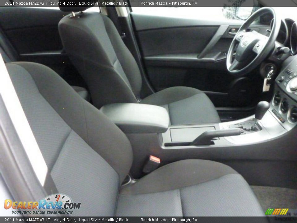2011 Mazda MAZDA3 i Touring 4 Door Liquid Silver Metallic / Black Photo #17