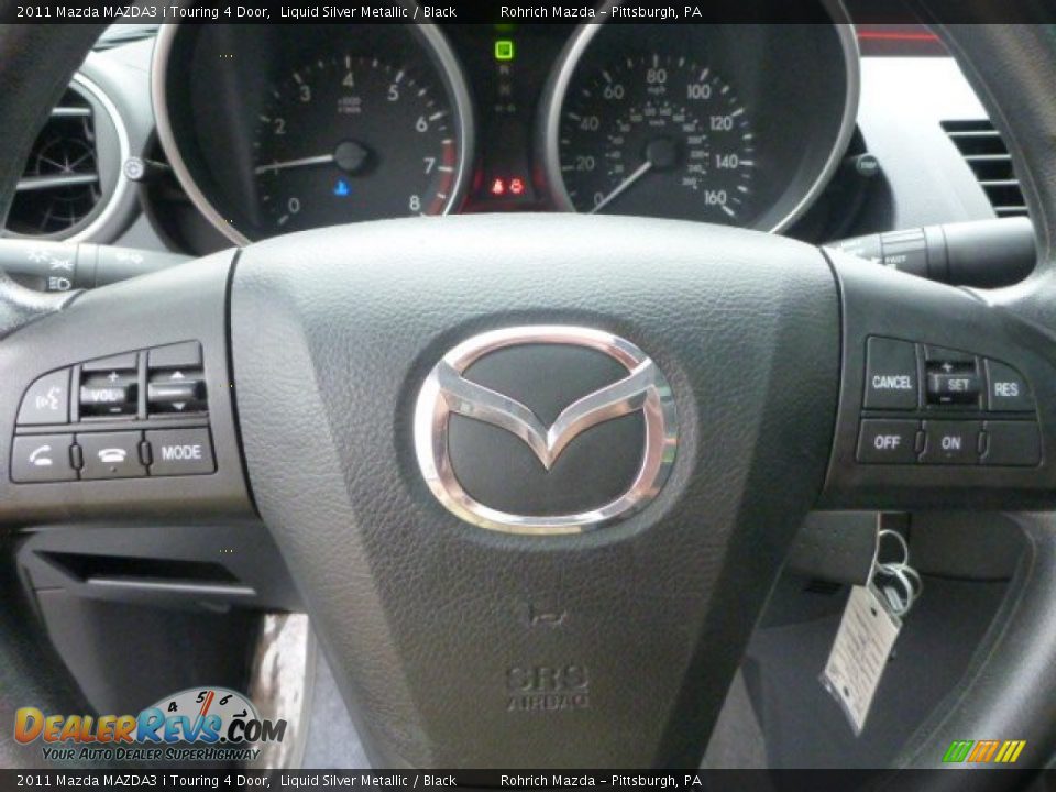 2011 Mazda MAZDA3 i Touring 4 Door Liquid Silver Metallic / Black Photo #21