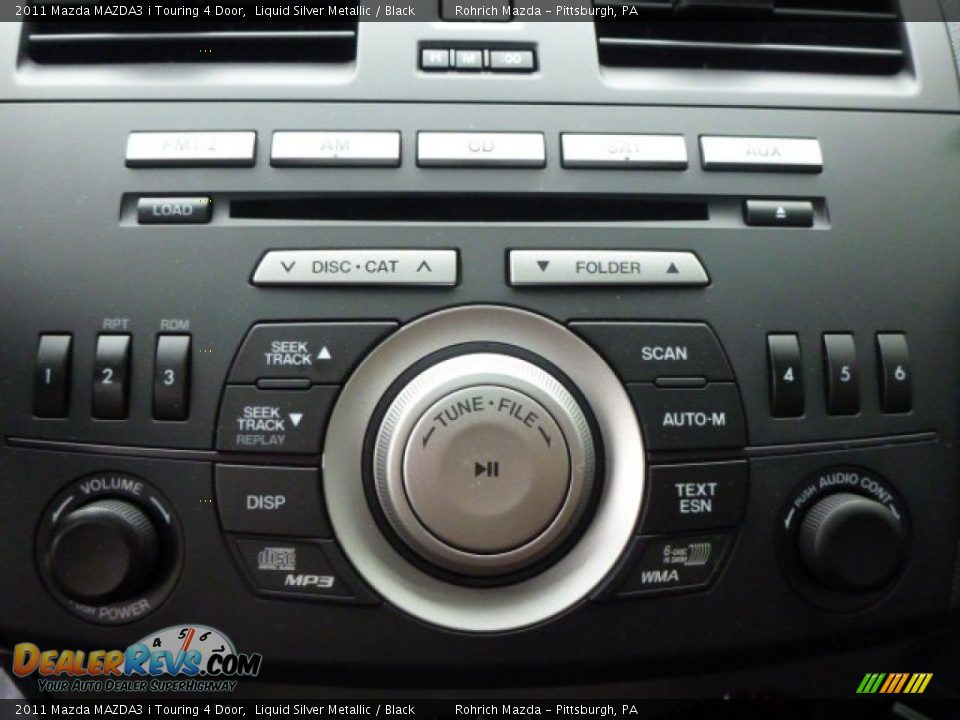 2011 Mazda MAZDA3 i Touring 4 Door Liquid Silver Metallic / Black Photo #22