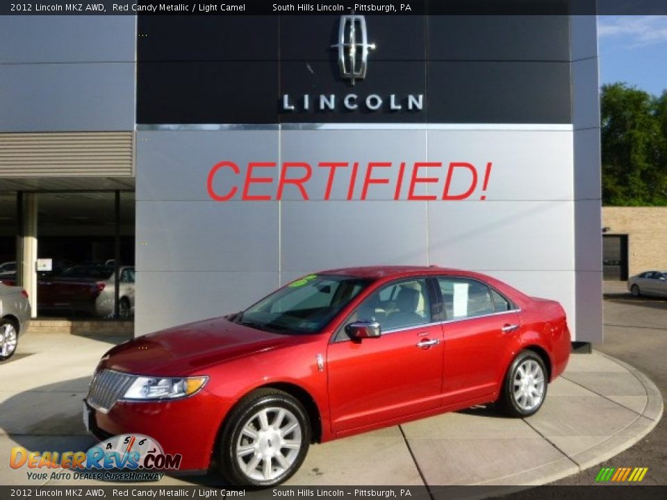 2012 Lincoln MKZ AWD Red Candy Metallic / Light Camel Photo #1