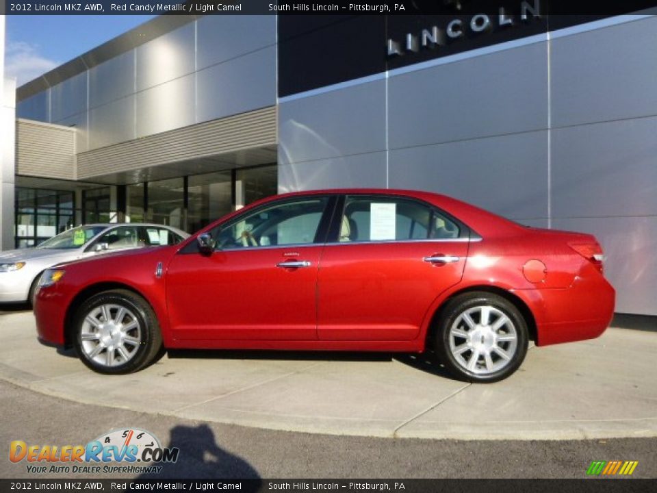 2012 Lincoln MKZ AWD Red Candy Metallic / Light Camel Photo #2