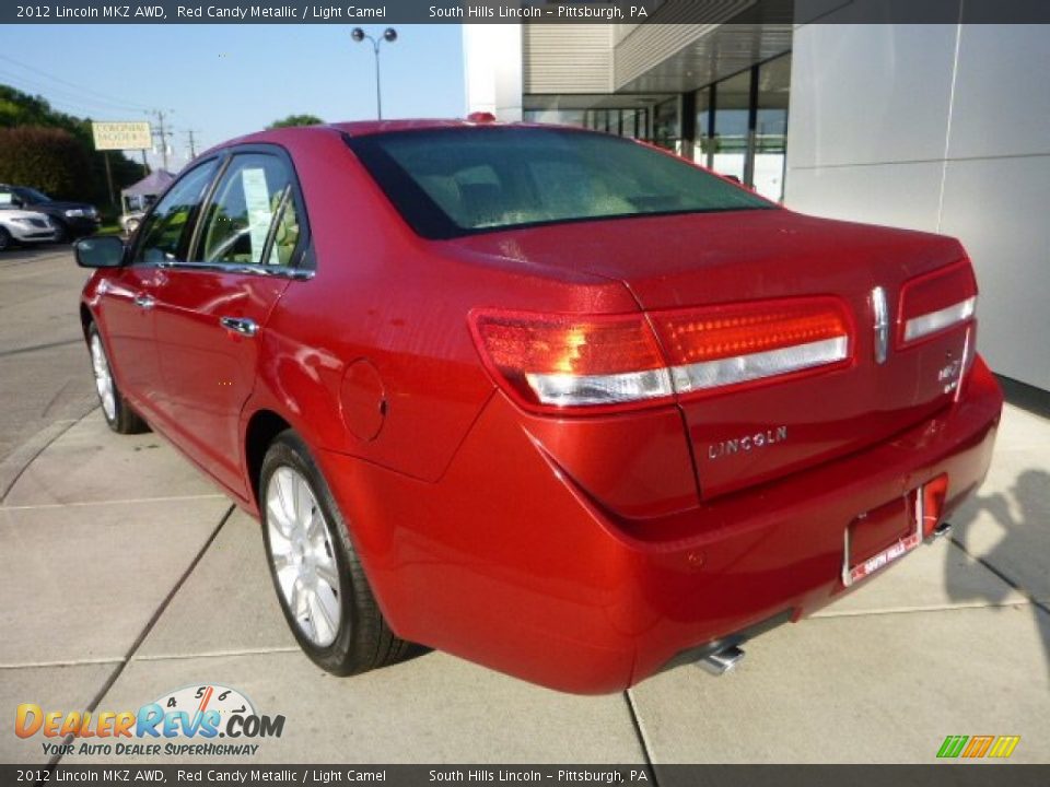 2012 Lincoln MKZ AWD Red Candy Metallic / Light Camel Photo #3
