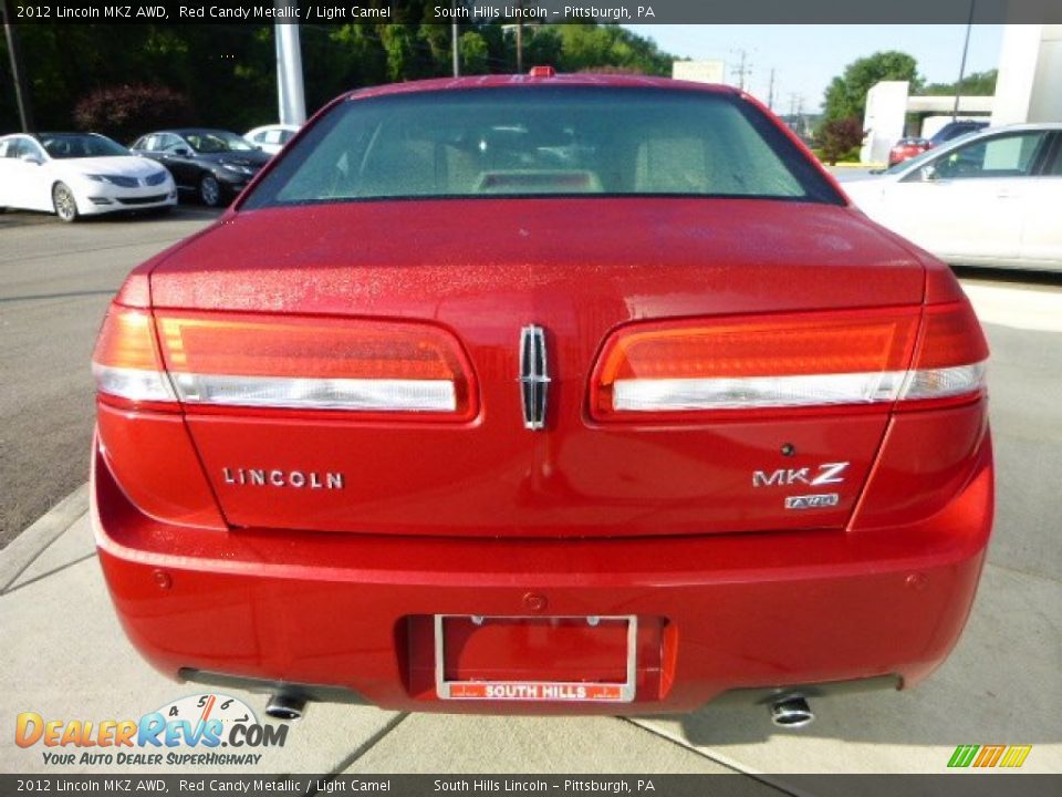 2012 Lincoln MKZ AWD Red Candy Metallic / Light Camel Photo #4