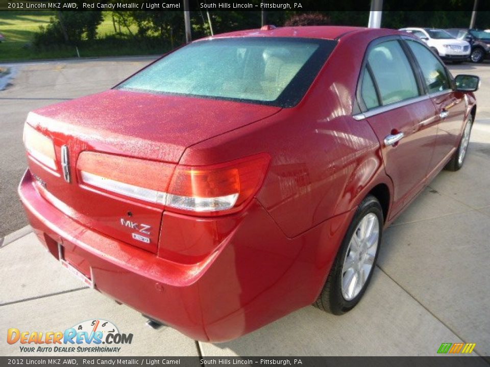 2012 Lincoln MKZ AWD Red Candy Metallic / Light Camel Photo #5