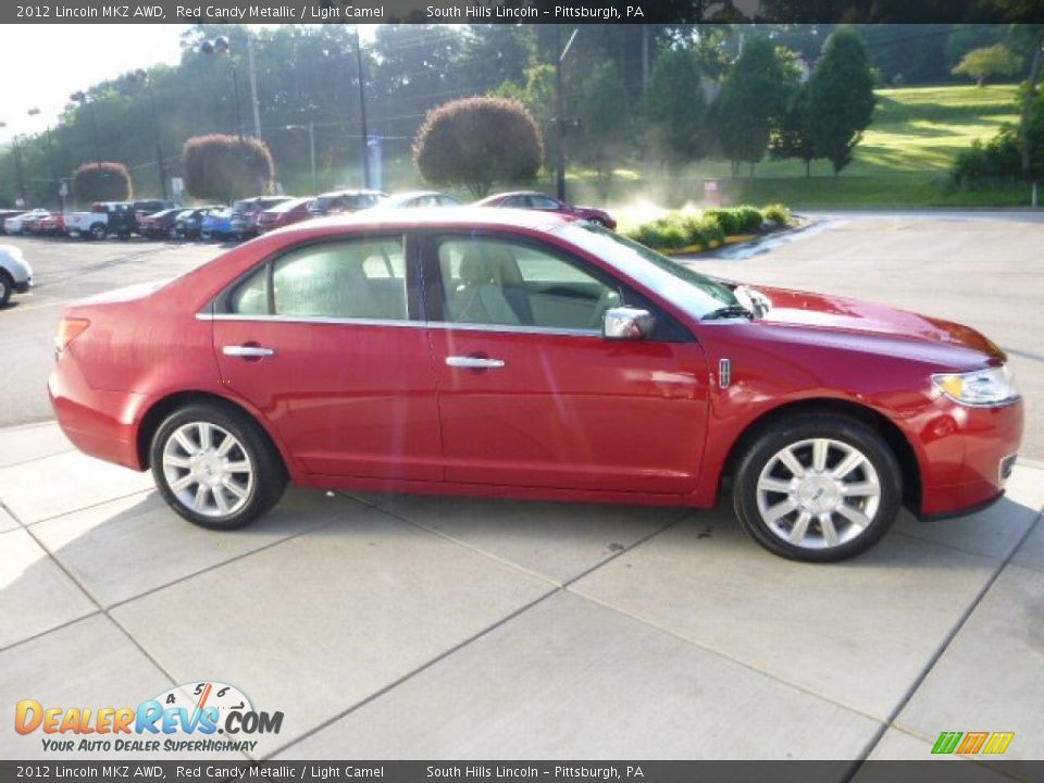 2012 Lincoln MKZ AWD Red Candy Metallic / Light Camel Photo #6