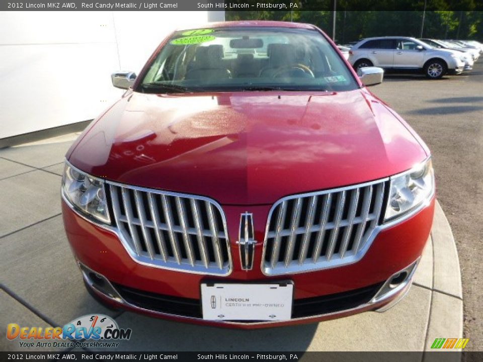 2012 Lincoln MKZ AWD Red Candy Metallic / Light Camel Photo #8