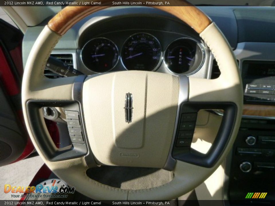 2012 Lincoln MKZ AWD Red Candy Metallic / Light Camel Photo #22