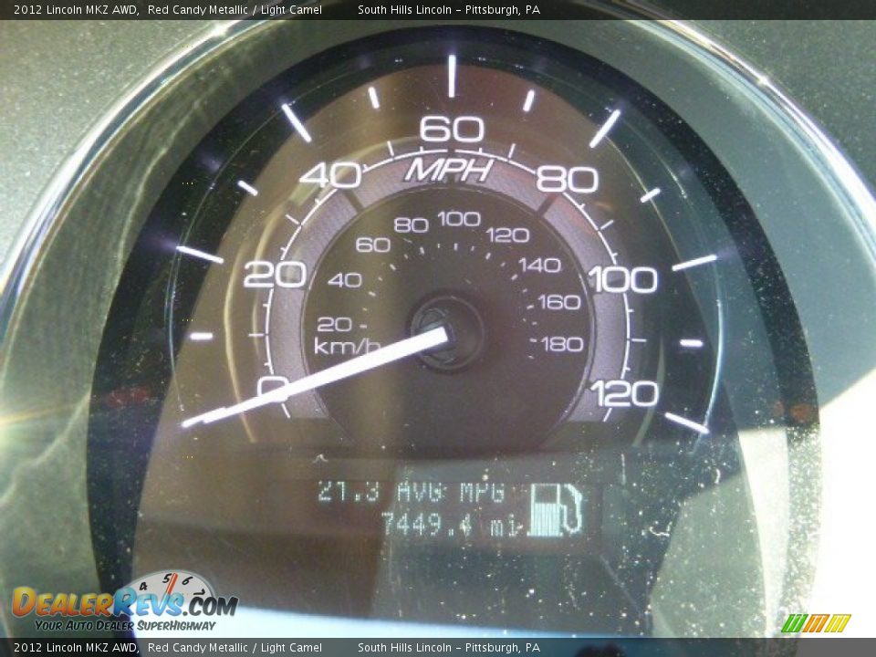 2012 Lincoln MKZ AWD Red Candy Metallic / Light Camel Photo #25