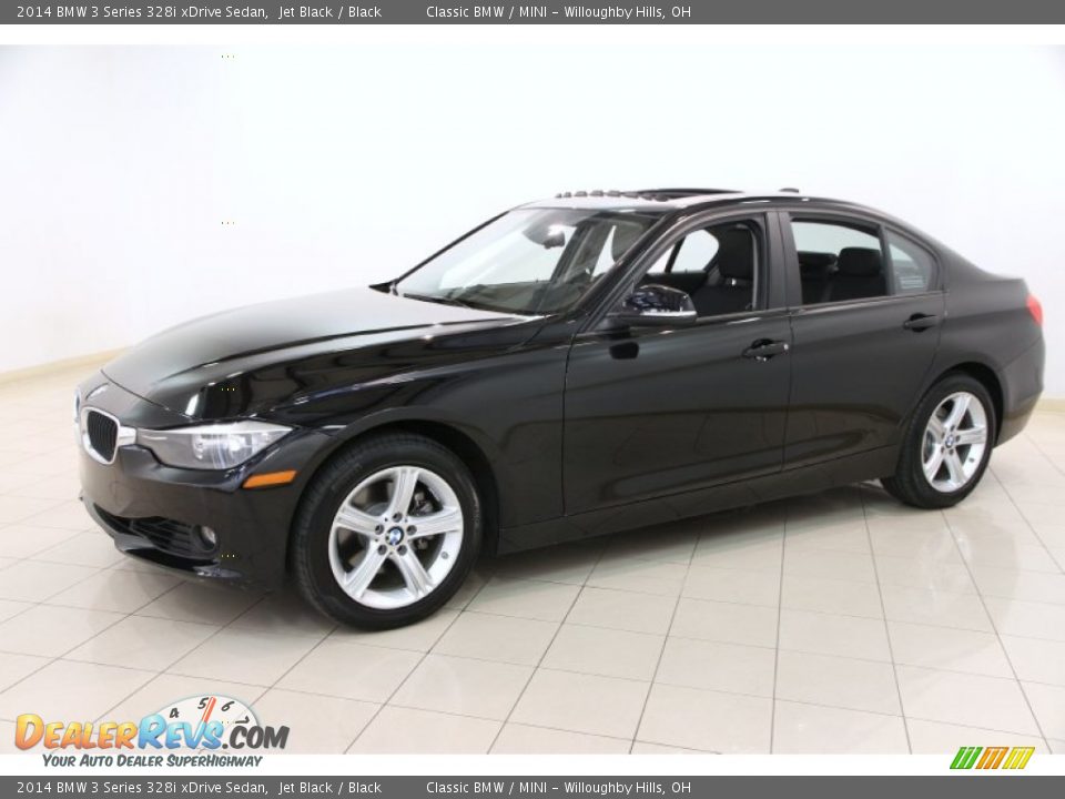 2014 BMW 3 Series 328i xDrive Sedan Jet Black / Black Photo #3