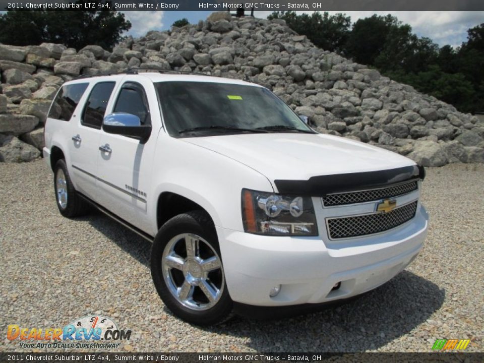 2011 Chevrolet Suburban LTZ 4x4 Summit White / Ebony Photo #1
