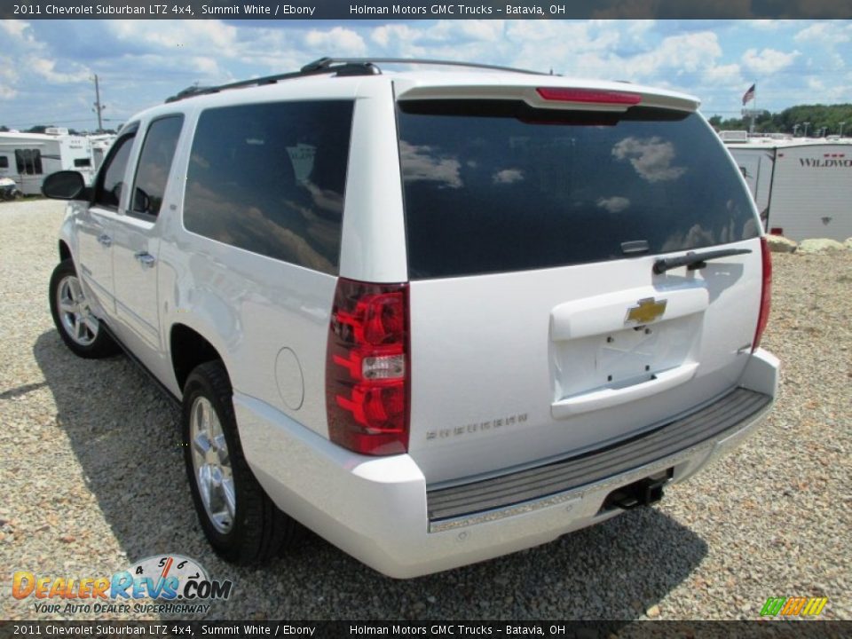 2011 Chevrolet Suburban LTZ 4x4 Summit White / Ebony Photo #31