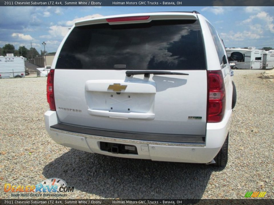 2011 Chevrolet Suburban LTZ 4x4 Summit White / Ebony Photo #36