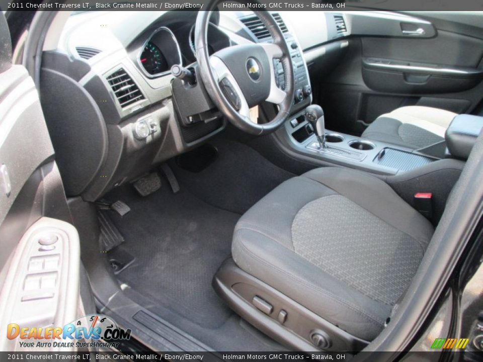 Ebony/Ebony Interior - 2011 Chevrolet Traverse LT Photo #5