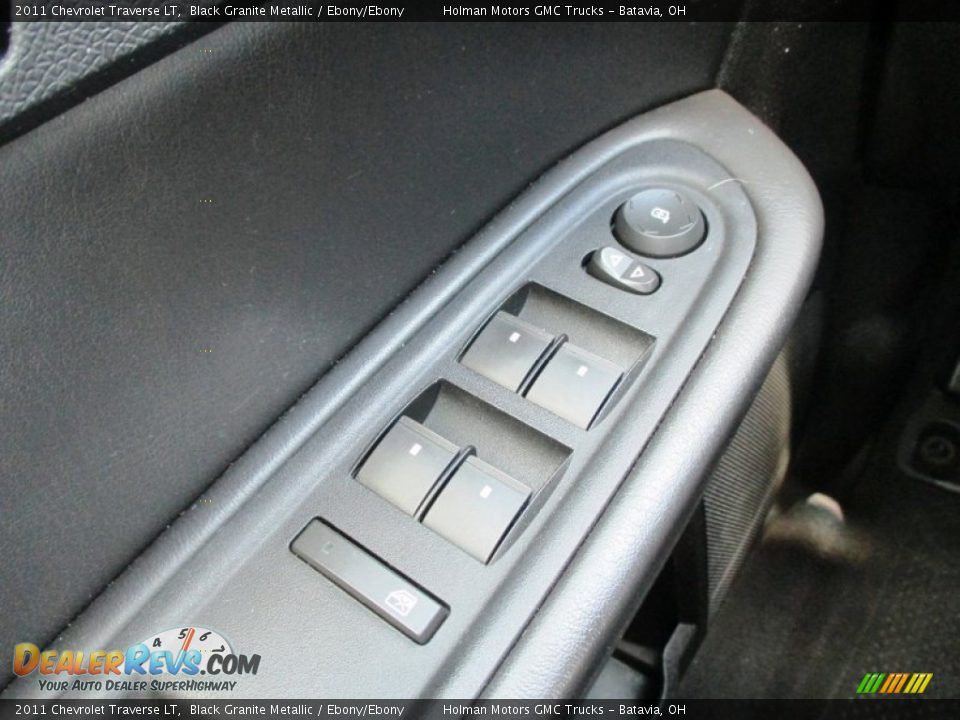 2011 Chevrolet Traverse LT Black Granite Metallic / Ebony/Ebony Photo #16