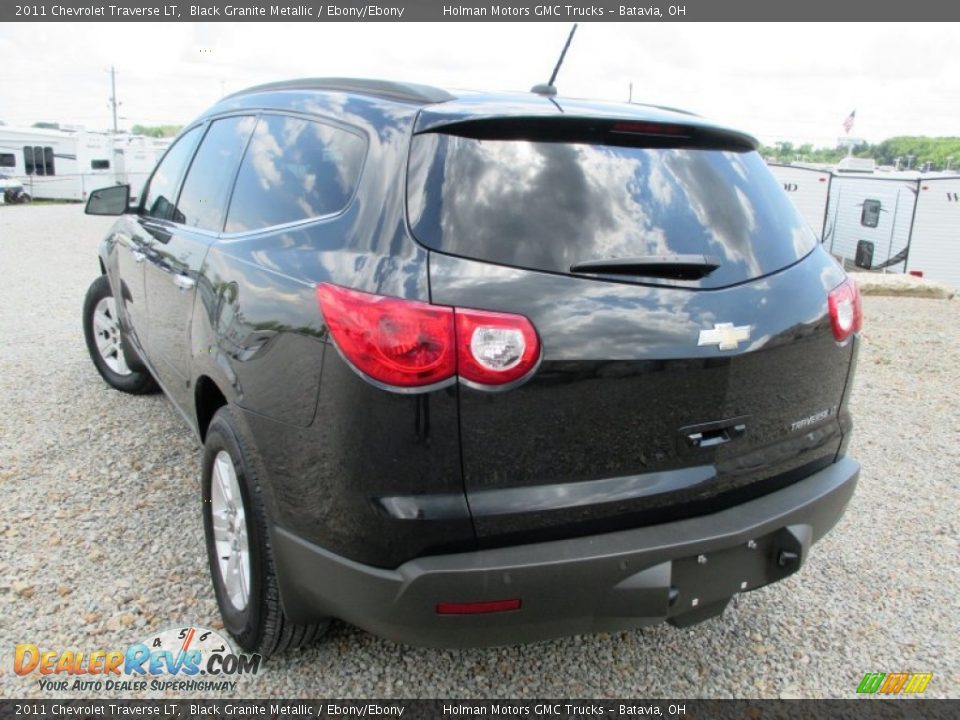 2011 Chevrolet Traverse LT Black Granite Metallic / Ebony/Ebony Photo #25