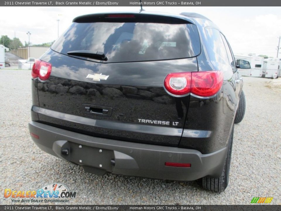 2011 Chevrolet Traverse LT Black Granite Metallic / Ebony/Ebony Photo #30