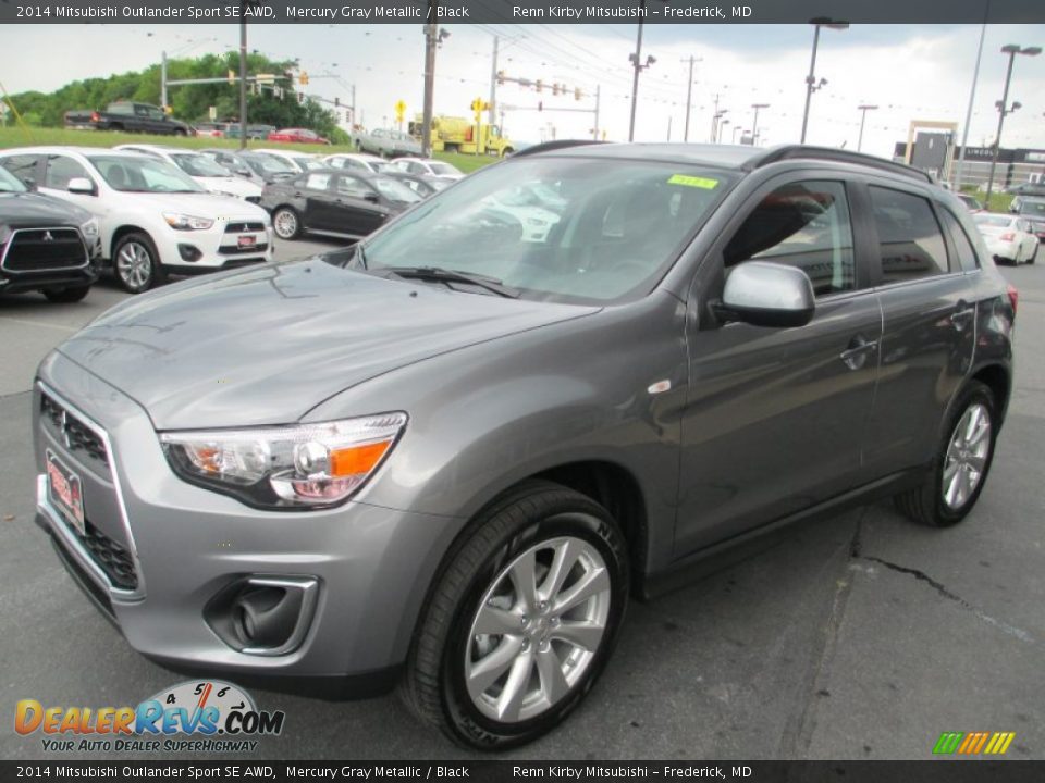 2014 Mitsubishi Outlander Sport SE AWD Mercury Gray Metallic / Black Photo #3