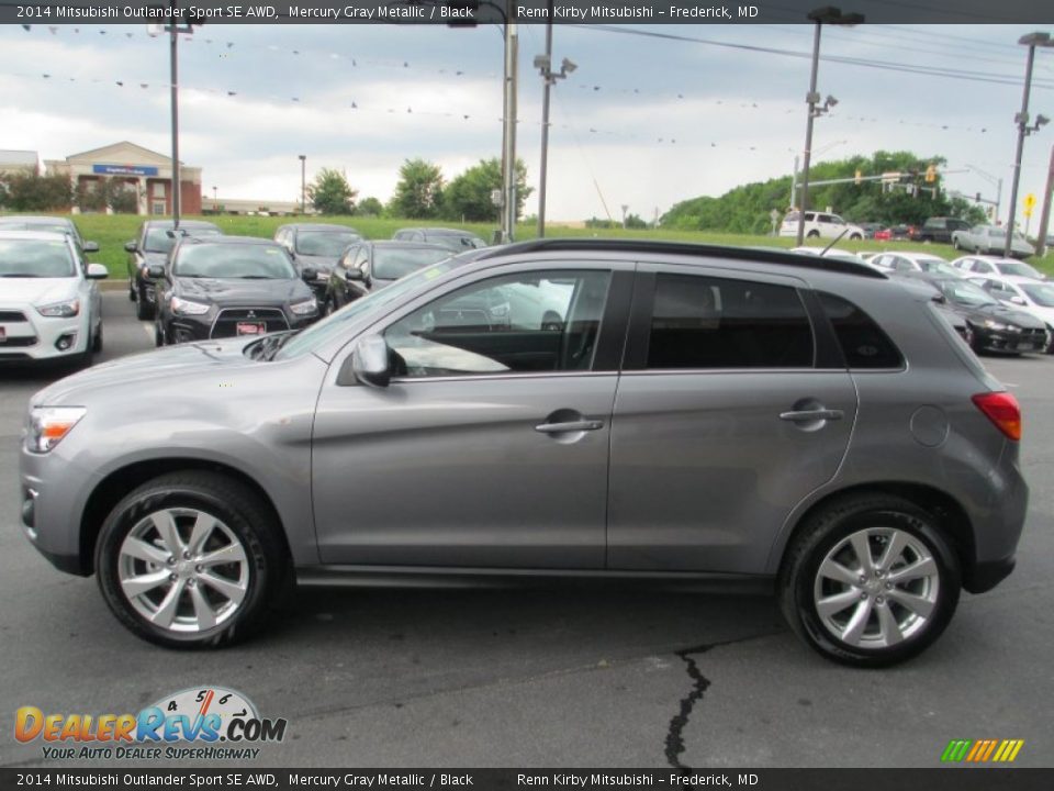 2014 Mitsubishi Outlander Sport SE AWD Mercury Gray Metallic / Black Photo #4