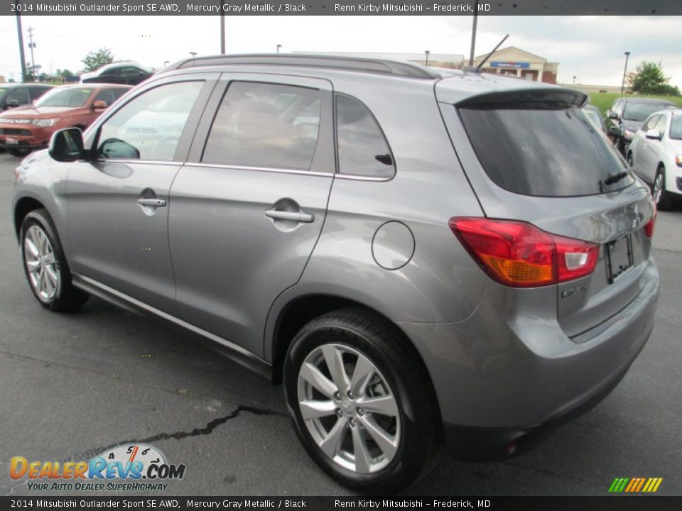 2014 Mitsubishi Outlander Sport SE AWD Mercury Gray Metallic / Black Photo #5