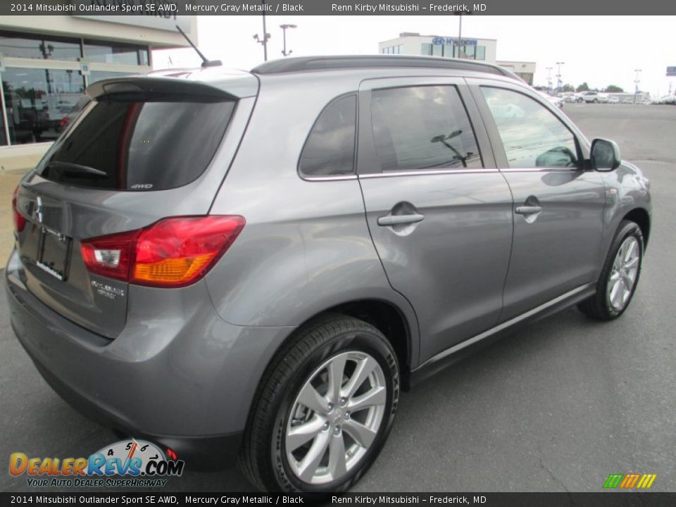 2014 Mitsubishi Outlander Sport SE AWD Mercury Gray Metallic / Black Photo #7