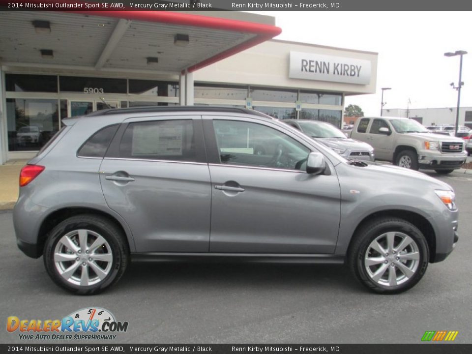 2014 Mitsubishi Outlander Sport SE AWD Mercury Gray Metallic / Black Photo #8