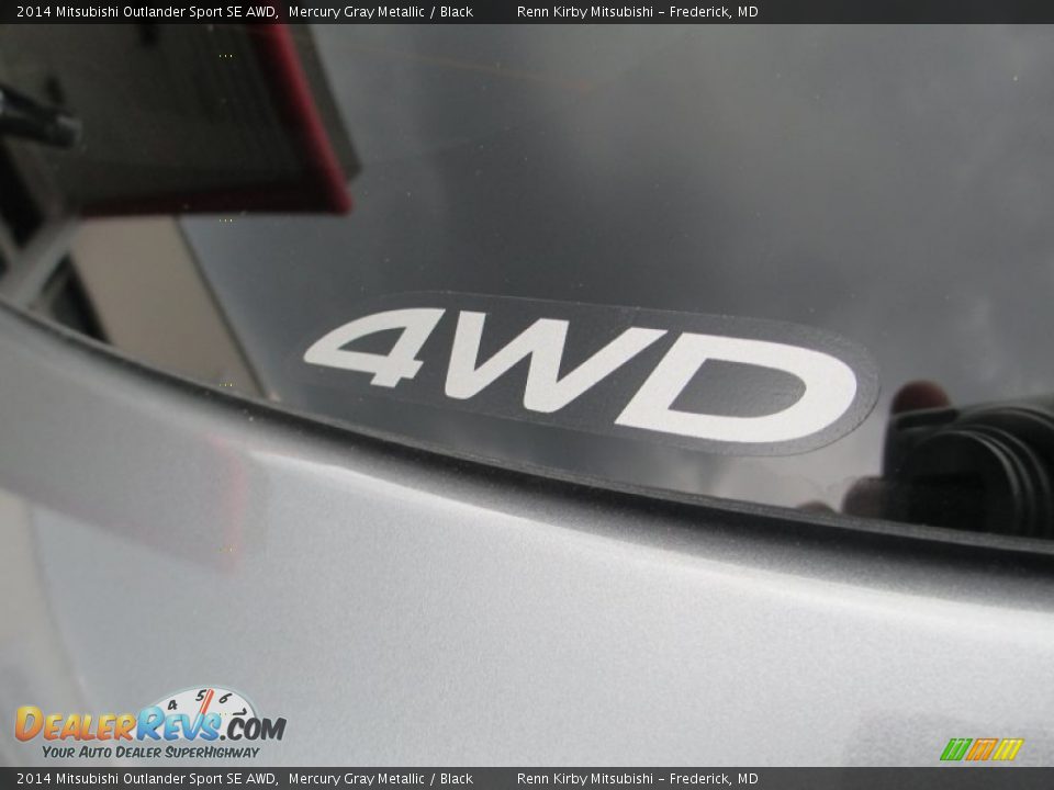2014 Mitsubishi Outlander Sport SE AWD Mercury Gray Metallic / Black Photo #9