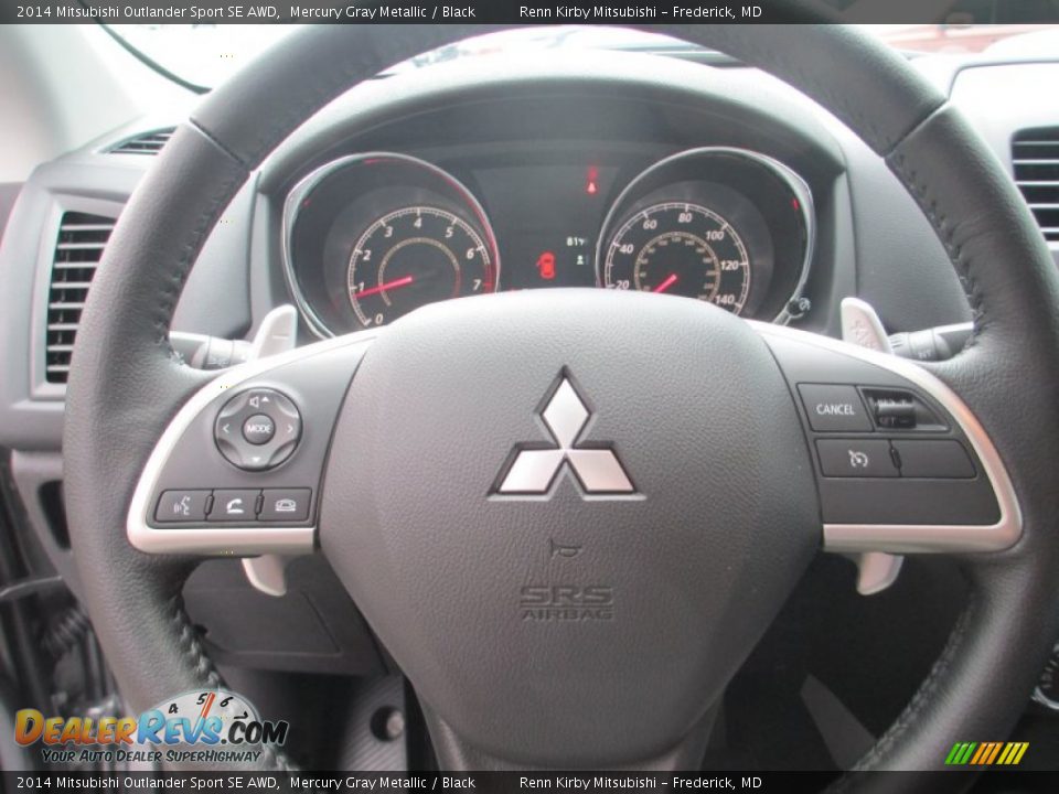 2014 Mitsubishi Outlander Sport SE AWD Mercury Gray Metallic / Black Photo #23