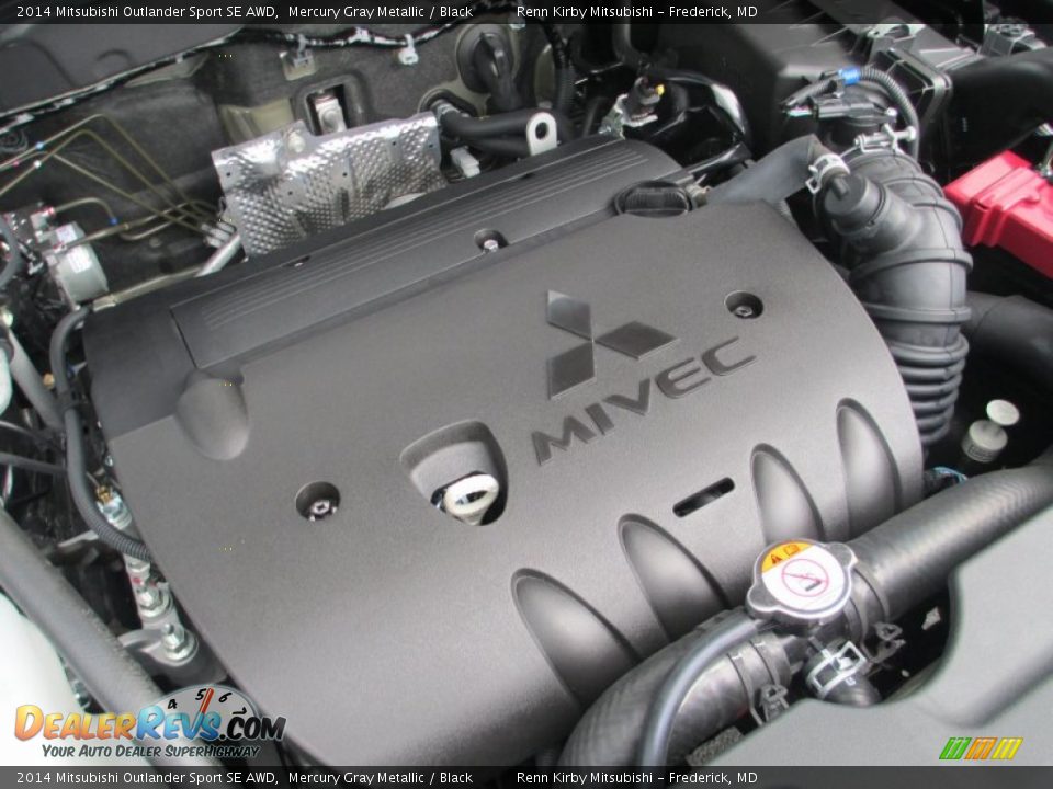 2014 Mitsubishi Outlander Sport SE AWD Mercury Gray Metallic / Black Photo #36