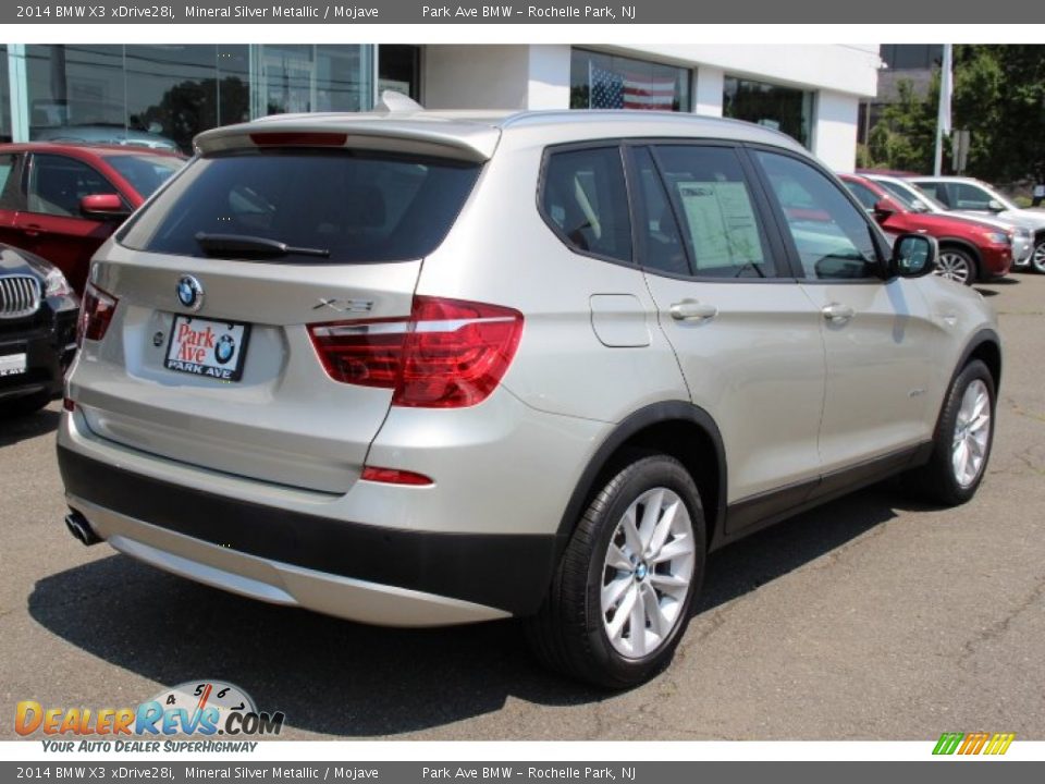 2014 BMW X3 xDrive28i Mineral Silver Metallic / Mojave Photo #3